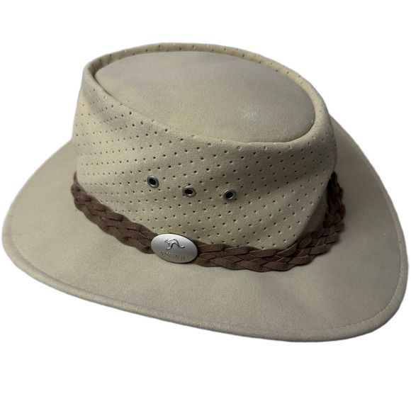 Aussie Chiller Mens XL Golf Outdoors Soakable Packable Faux Suede Braided Band - Picture 1 of 12